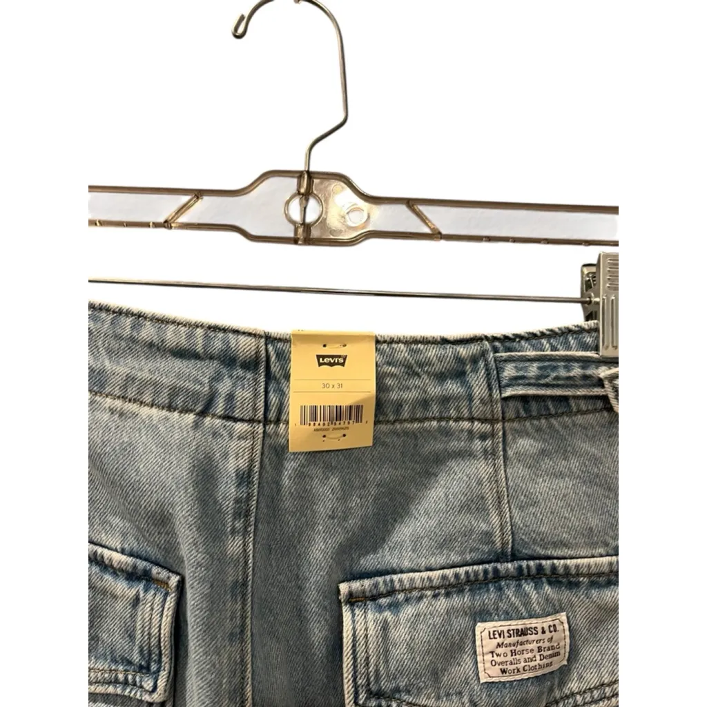 Levi's Surplus NWT Baggy Straight Leg Denim Jeans Size 30x31 Women's Light Wash - Image 12