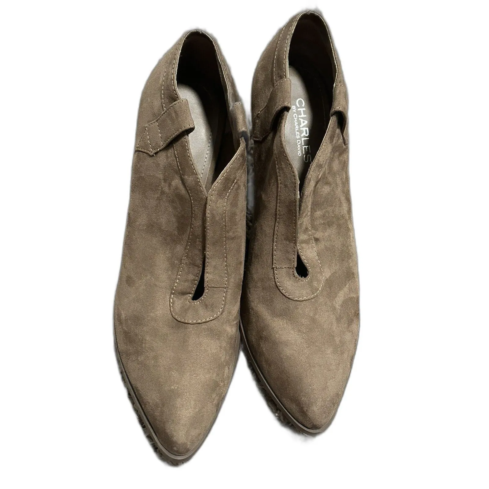 Women’s Fall Charles by Charles David Taupe Ozzy Western Heeled Bootie Size 10 - Image 2