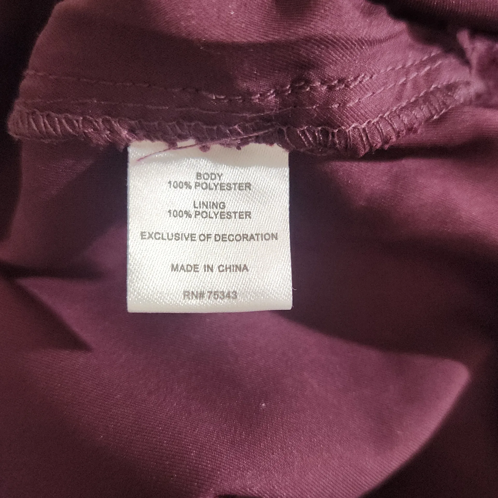 A. Moss Burgundy Lace Long Sleeve Top Size Small Oxblood Lace Top Red - Image 8