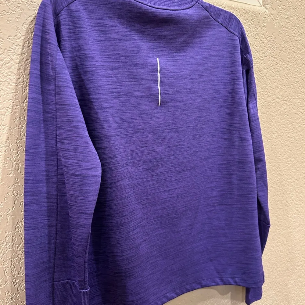 Nike Dri Fit Purple Long Sleeve Top - Image 5