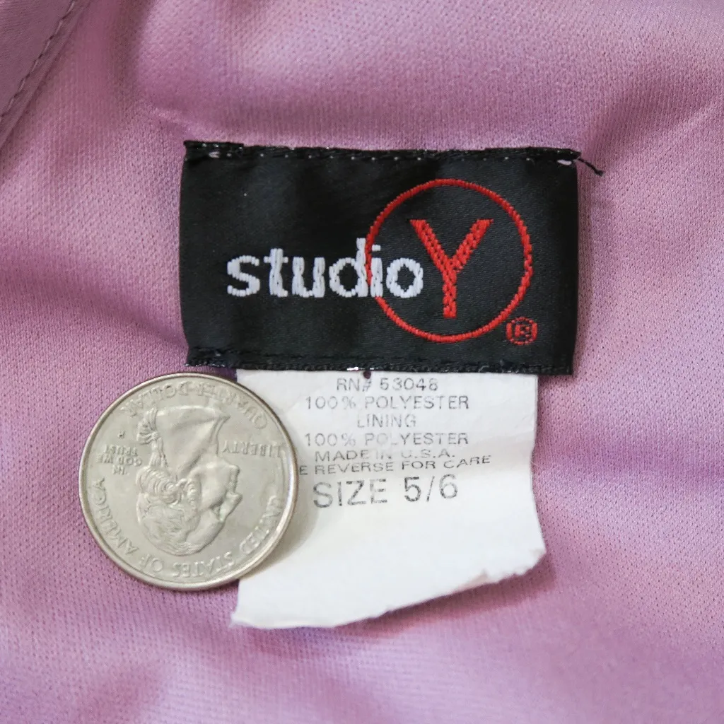 Vintage Y2K Studio Y Purple Floral Asymmetrical Midi Dress - Image 8