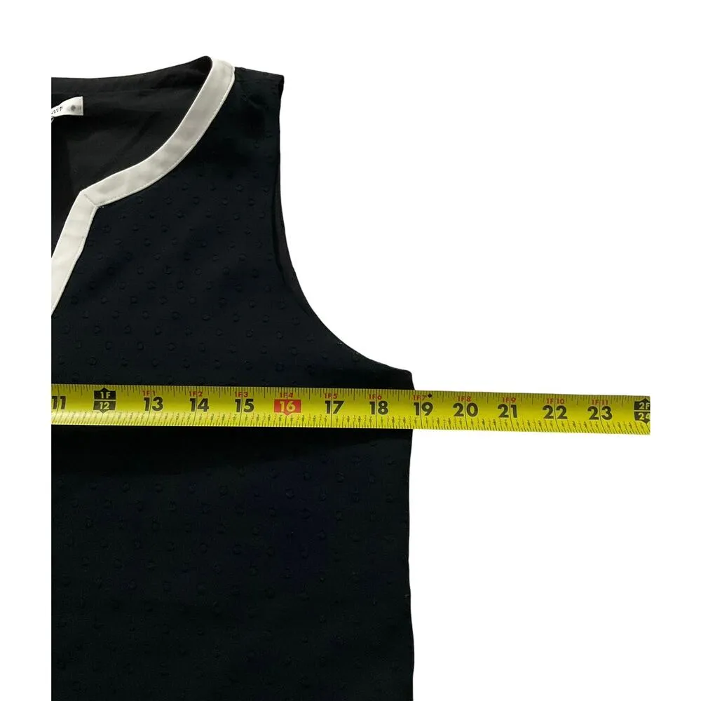 White House Black Market Black Lined Tunic Top Women Size Small | 1-2 - Image 5