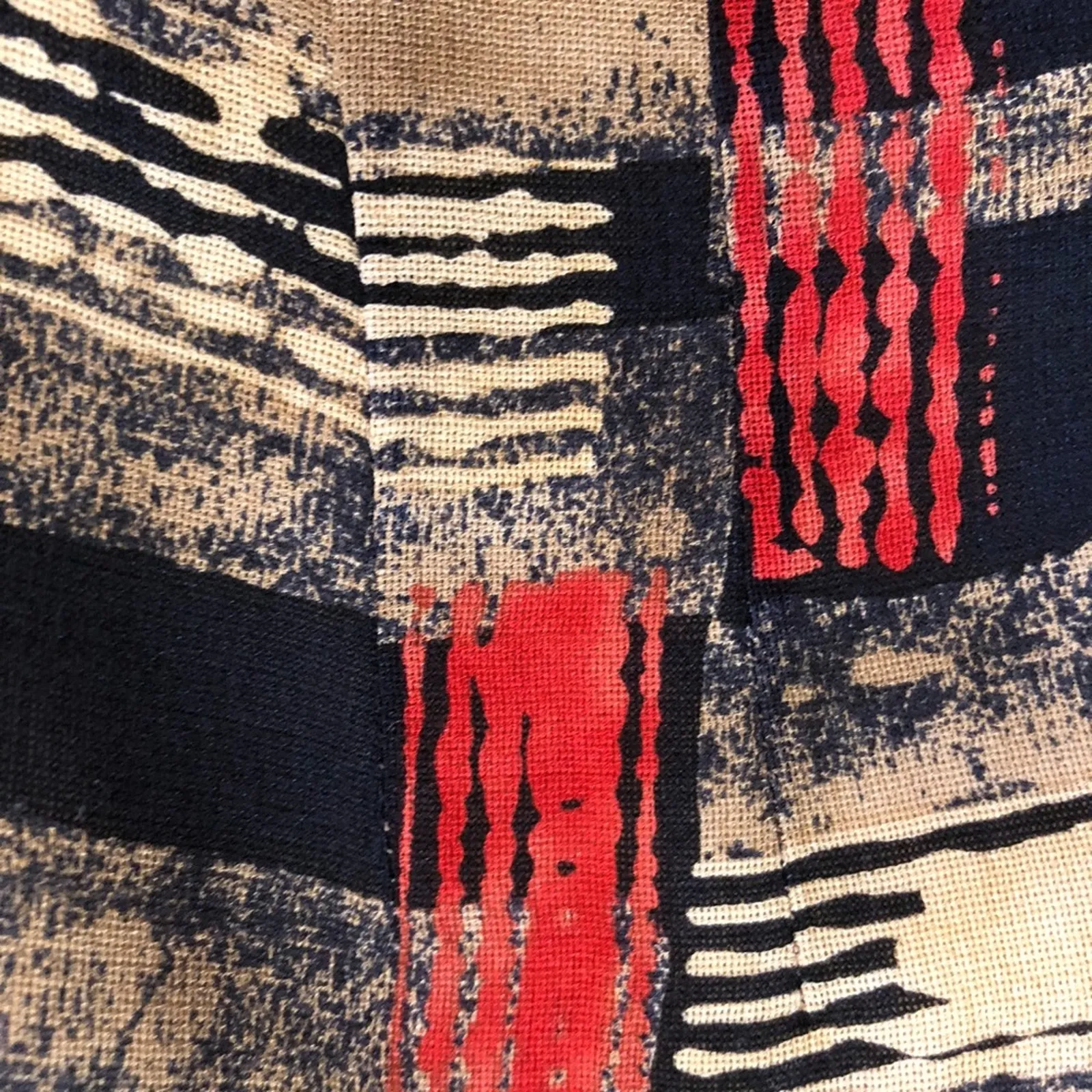 Elie Tahari Vintage Red Blue Striped Blazer Womens Small - Image 5