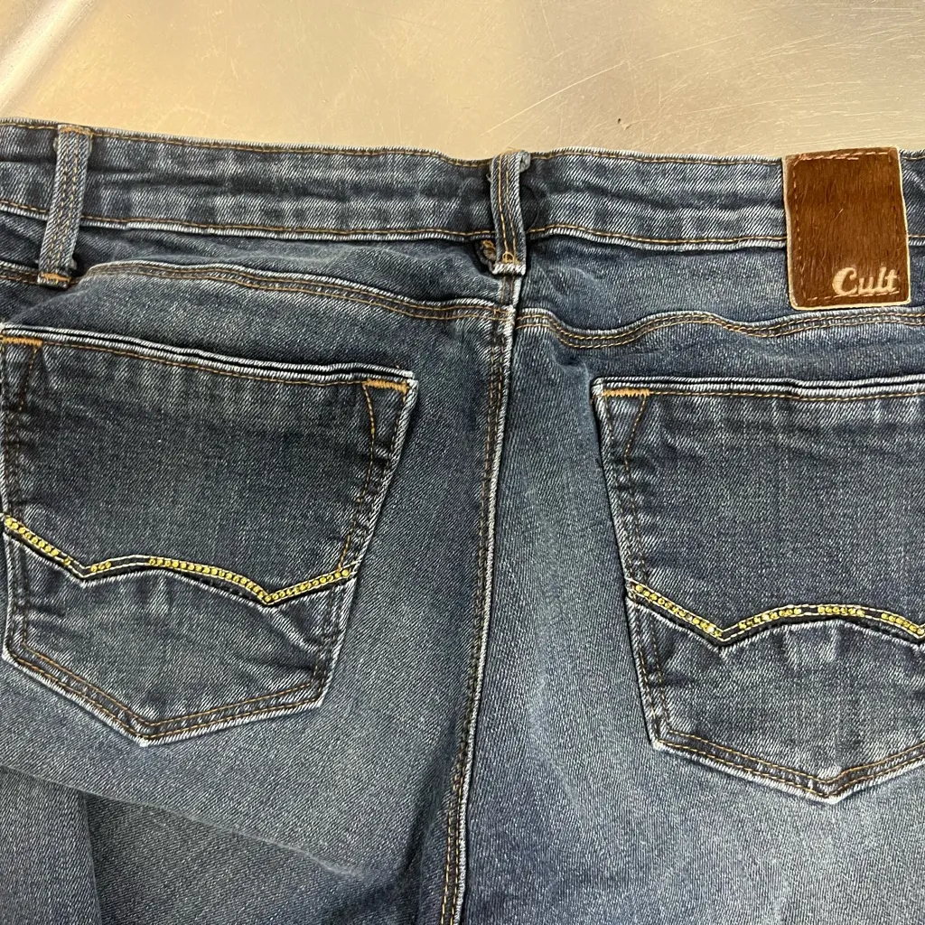 Cult of Individuality Teaser Skinny Jeans w/ Rhinestone Pockets - Image 3