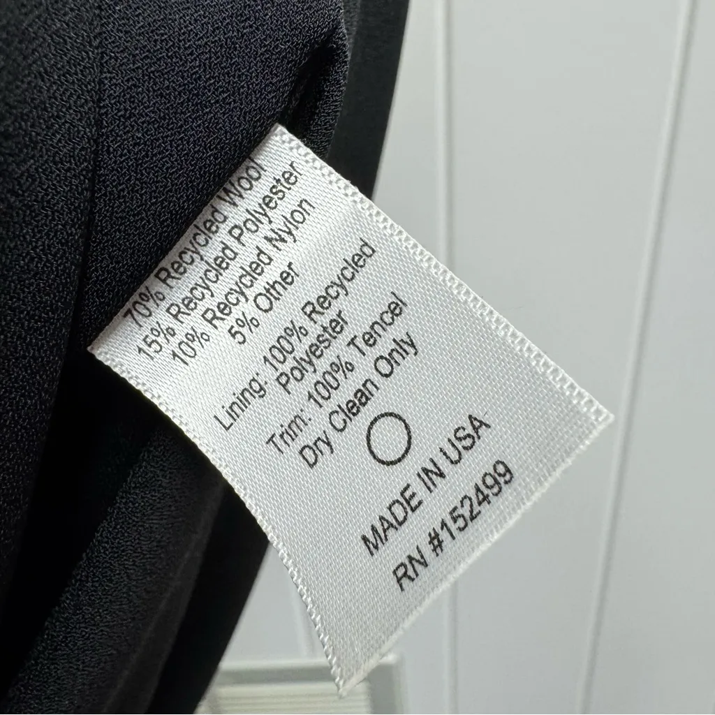 Amour Vert Irene Wool Blend Coat Long Sleeve Belted Camel Tan Small S - Image 10