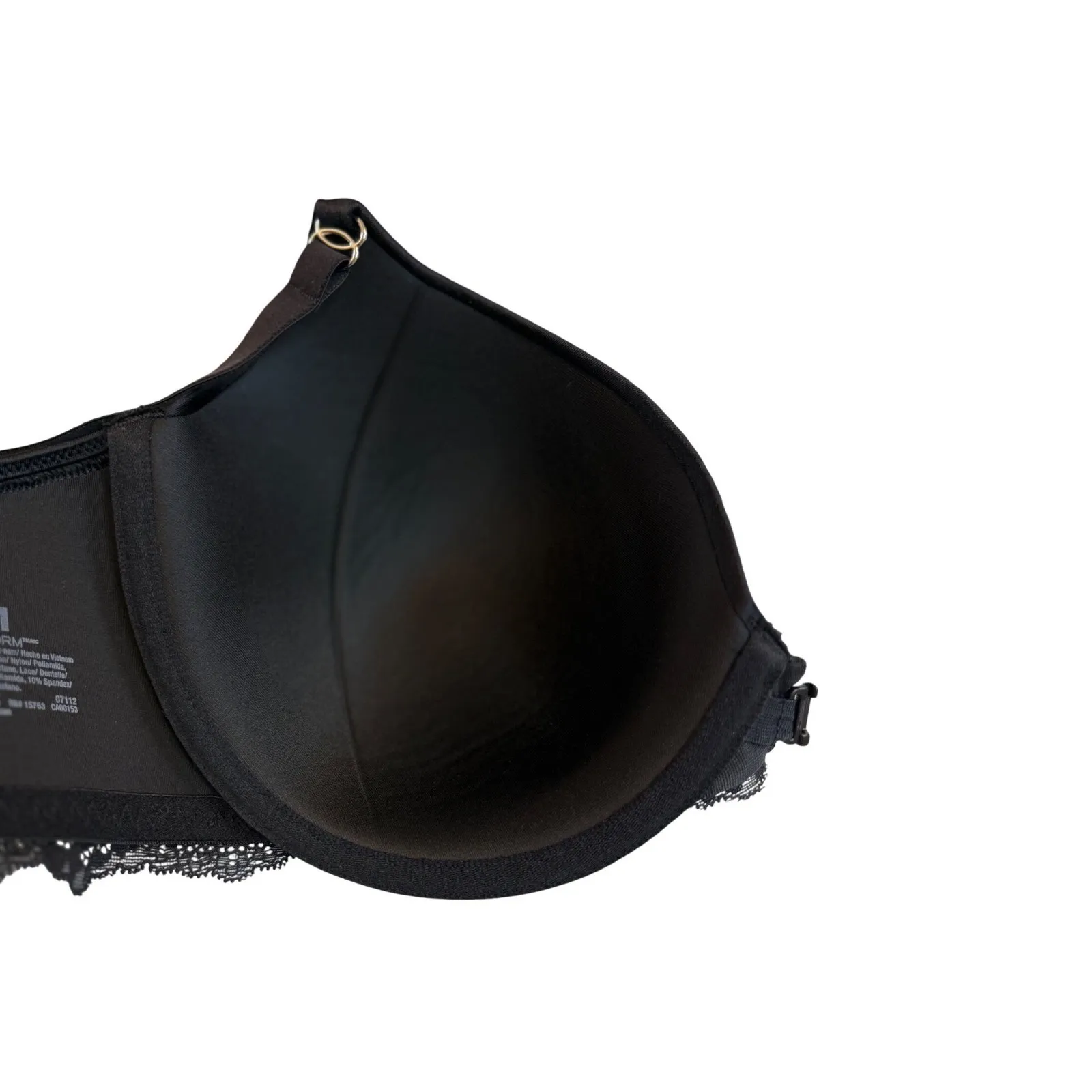 Maidenform Black Lace Trim Racerback Underwire Adjustable Straps Bra 36DD - Image 5