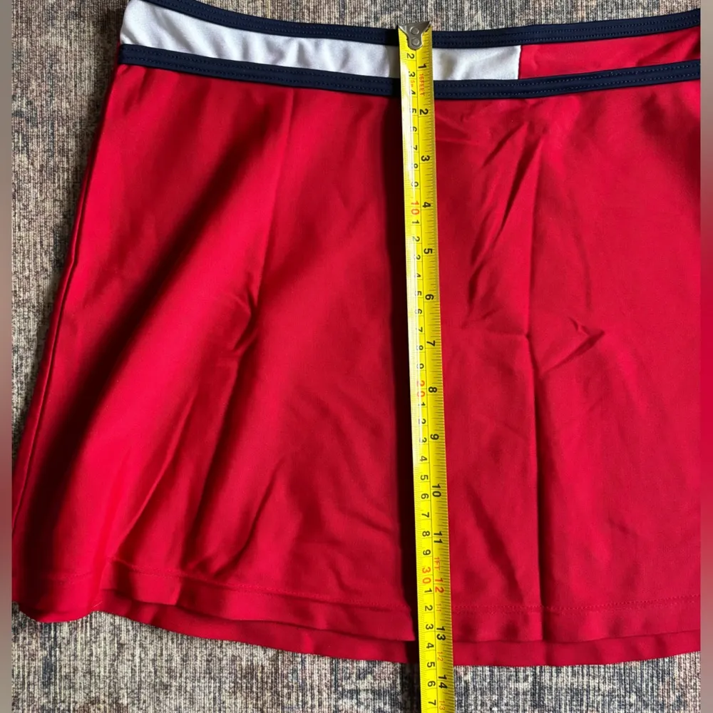 Vintage Tommy Hilfiger Women’s Red Swim Skirt Size L - Image 4