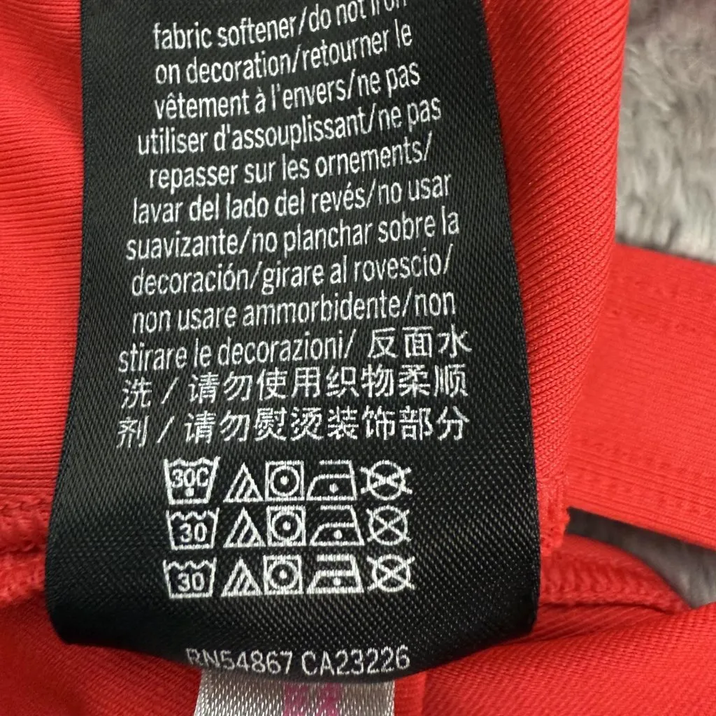 PINK Victoria's Secret Ultimate Sports‎ Bra Womens Large Workout Red Black Lined - Image 8