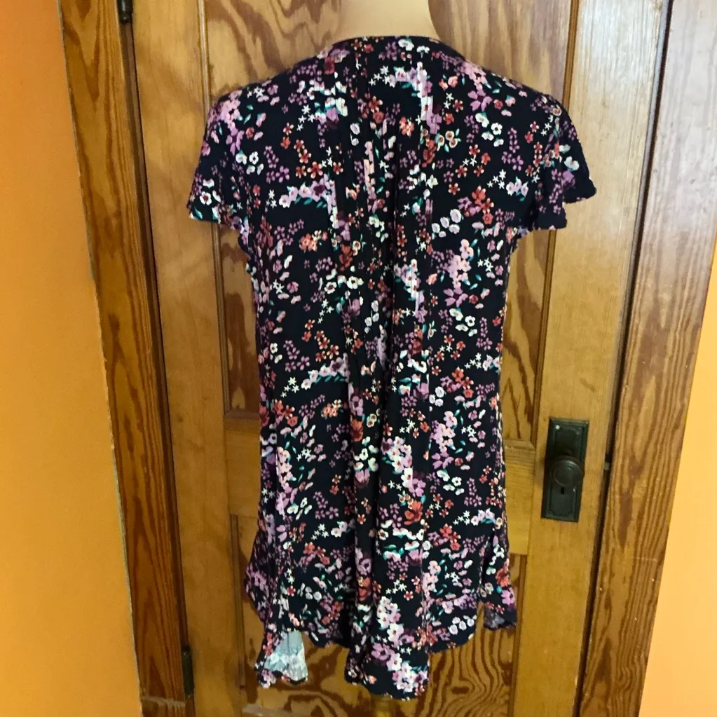 Intro blue floral feminine tunic Size M - Image 6