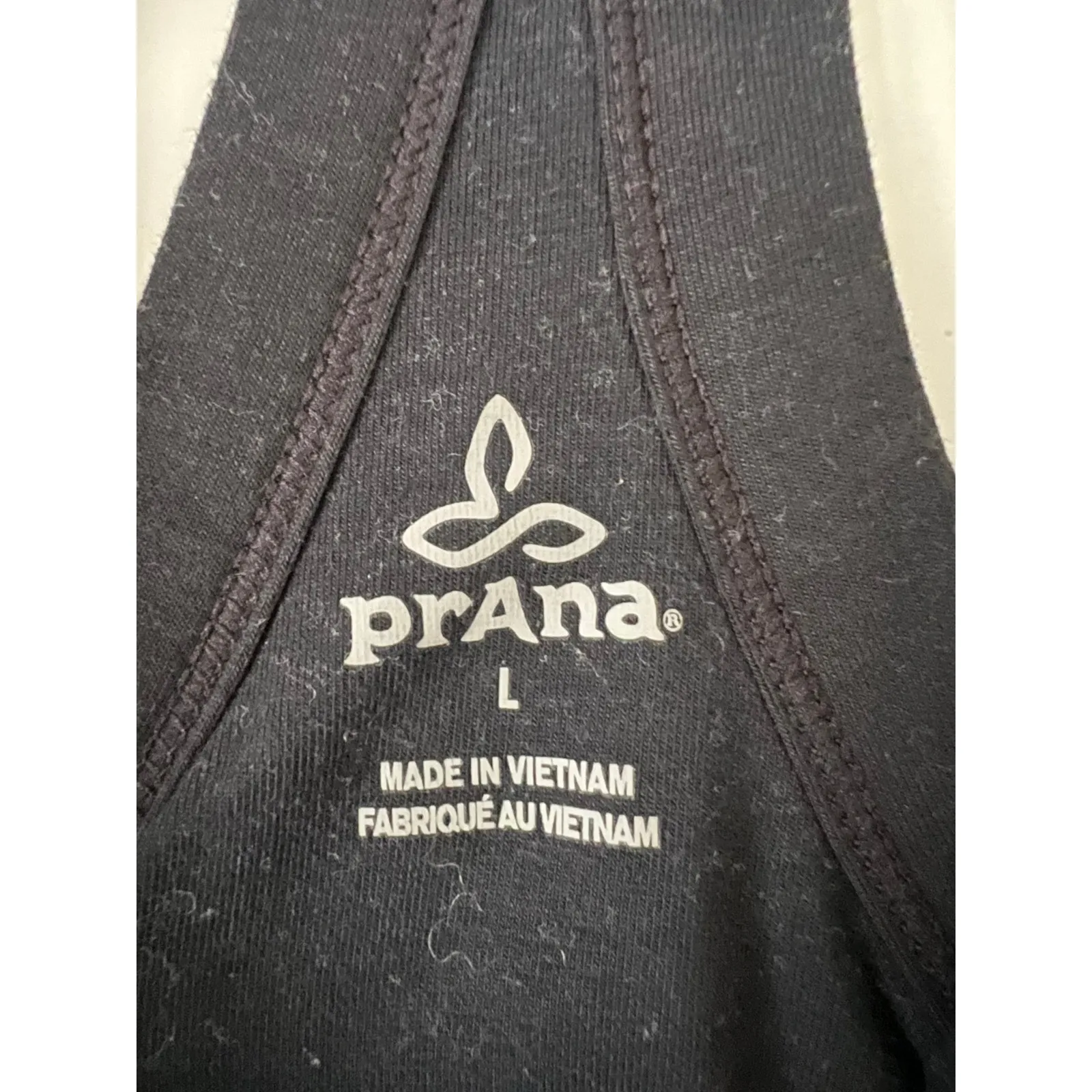 Prana Women's Cali Dress Large Black Shelf Bra A-Line Scoop Neck Wicking - Image 3