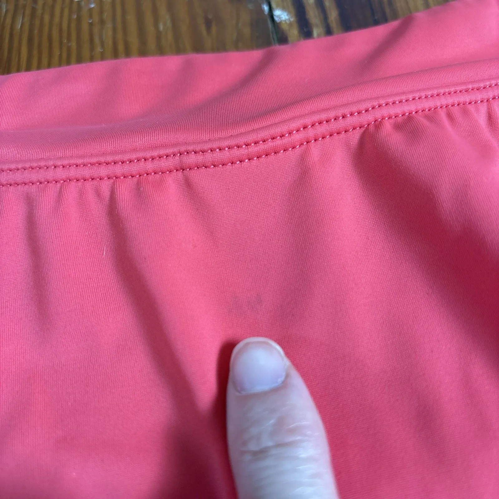 L.L. BEAN Woman’s Sunblocking Swimwear Skirt Skort Size 12 Reg Coral Pink - Image 4