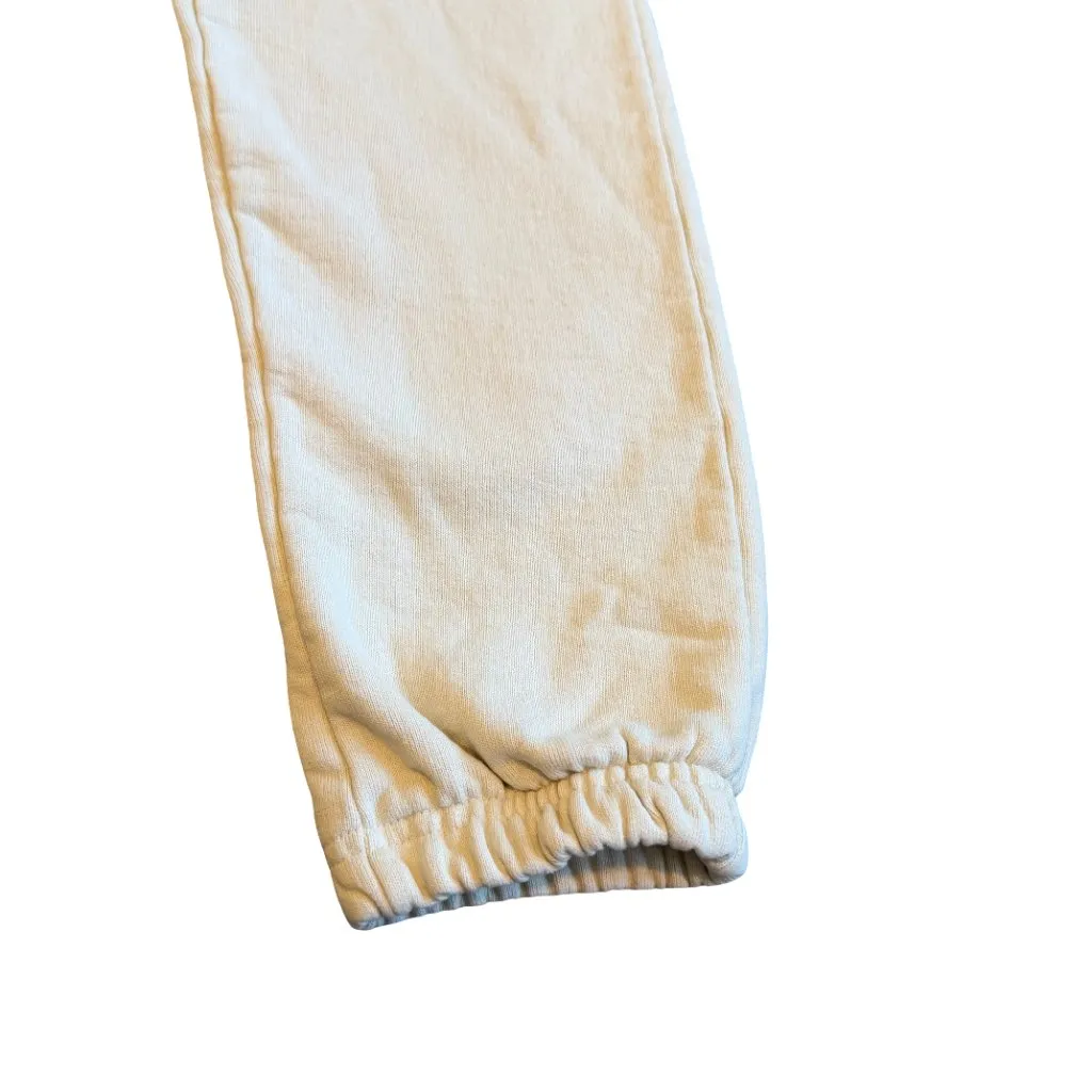 Talentless Cream Sweatpants Drawstring Waist 100% Cotton Size Small Women's - Image 7