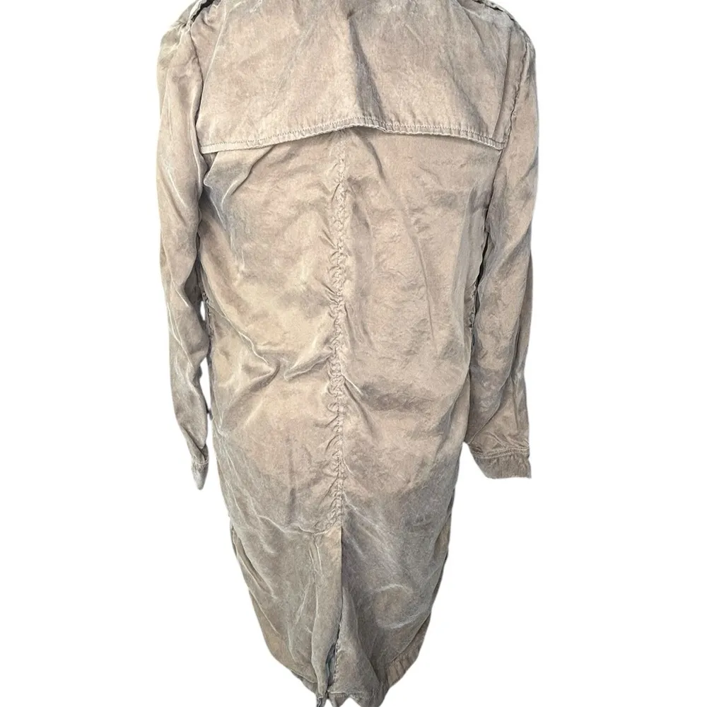 Anthropologie x Moth Carrie Belted Trench Coat Size X-Small Open NO BELT - Image 8