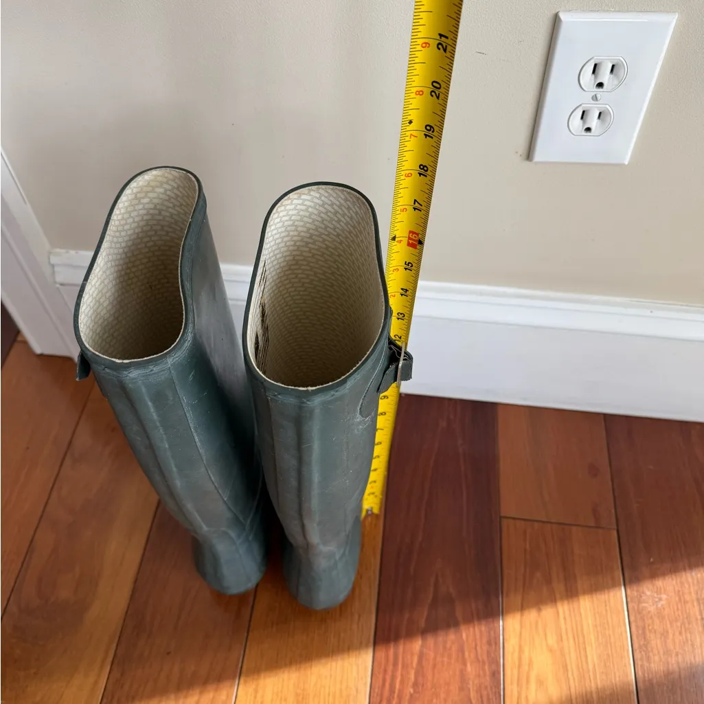 Hunter Long Boots Size 8 men’s/9 women’s dark green Waterproof Rainboots - Image 5