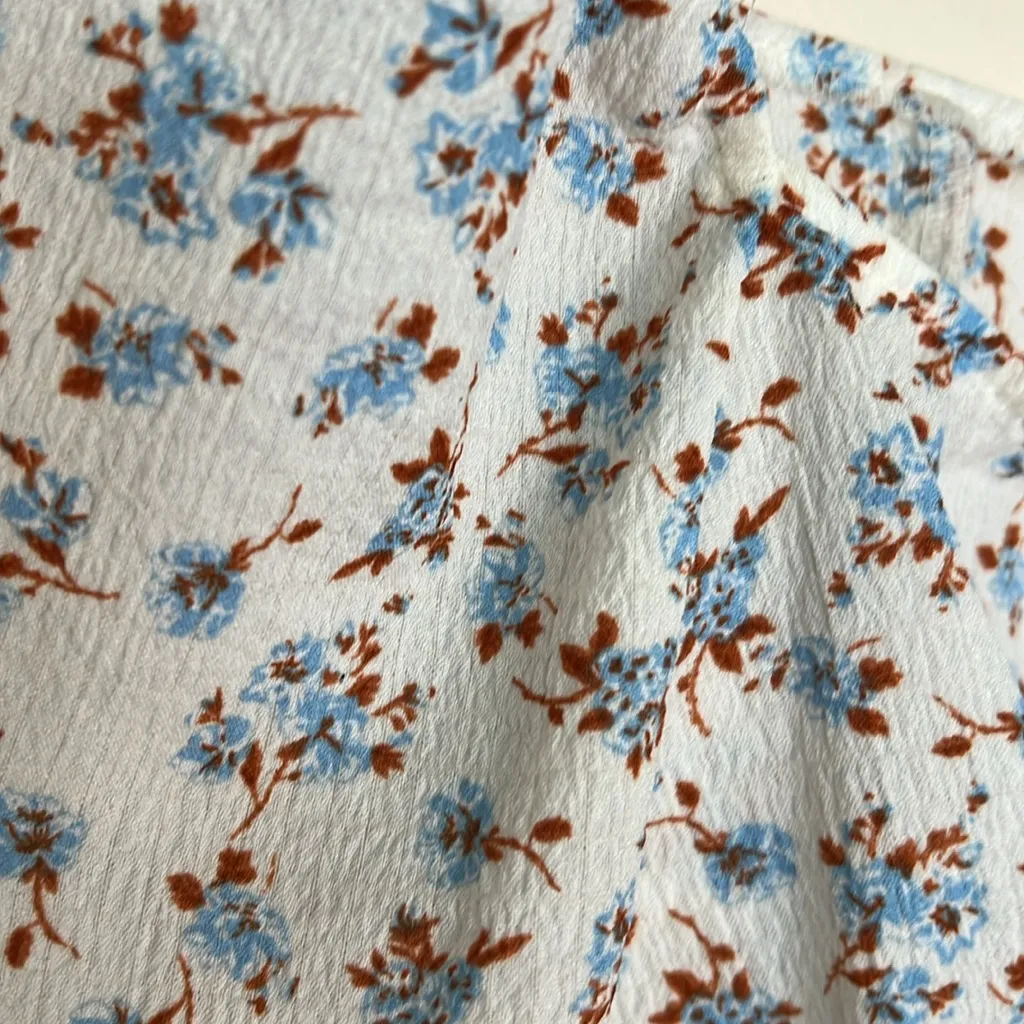 Primark Floral Milk Maid Top‎ with Corset Detail Size 8 - Image 2