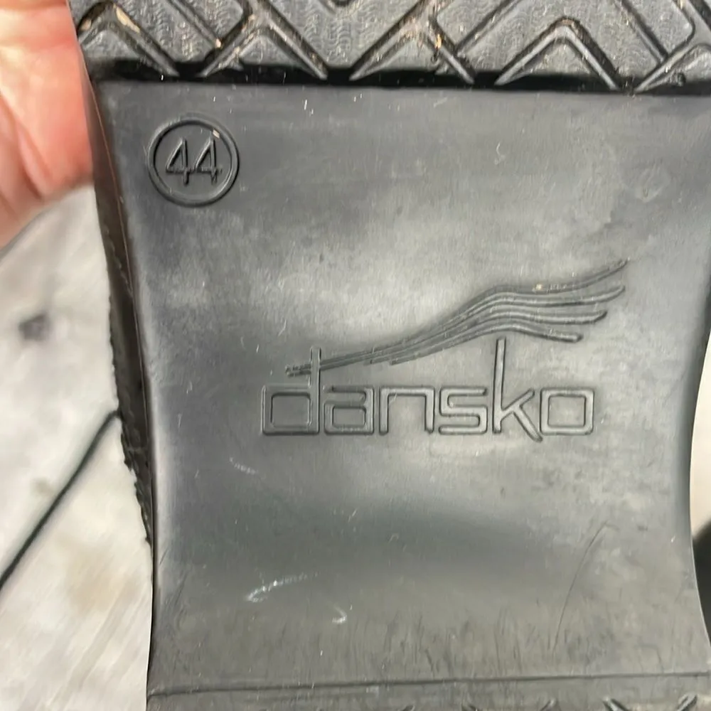 Dansko Clogs Women's Classic Black Leather Nursing Comfort Shoes size 11 - Image 10