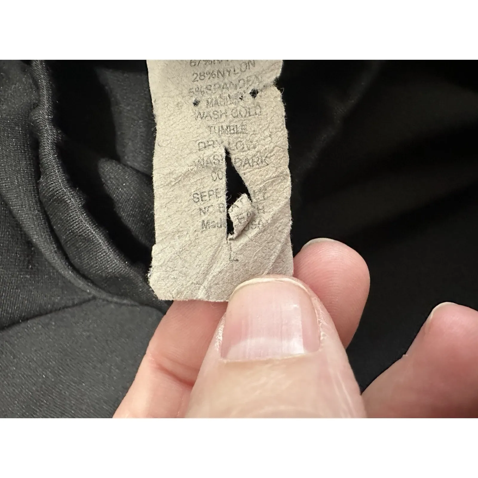 Central Park West Black Stretch Rayon Knit Midi Pencil Skirt Size L Essential - Image 6