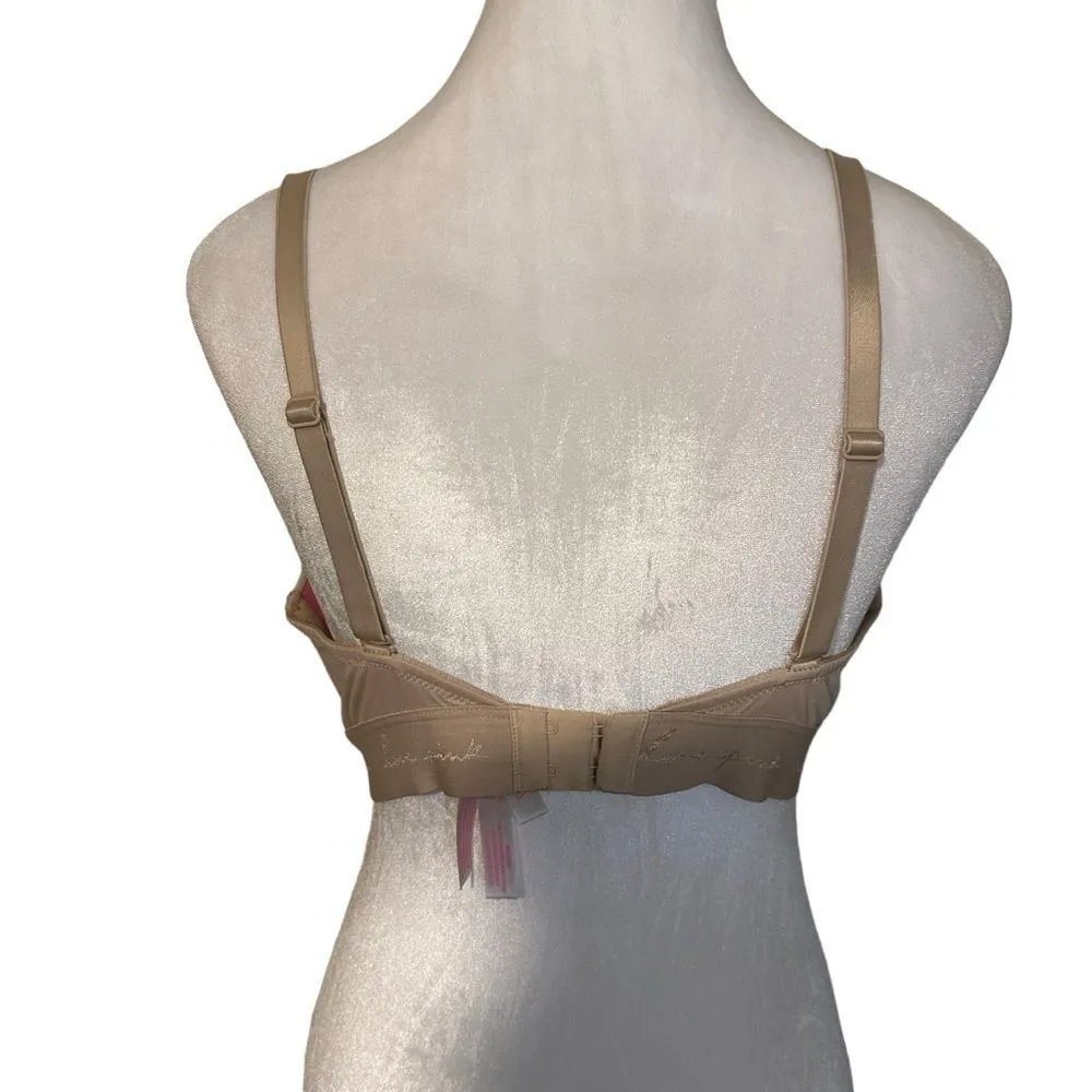 PINK WEAR EVERYWHERE‎ WEAR EVERYWHERE LIGHTLY LINED BRA 36DD BEIGE - Image 3