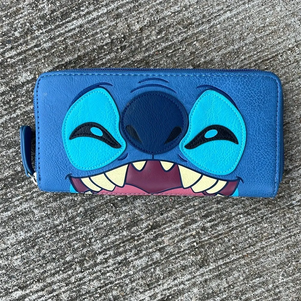 Disney Parks Loungefly Lilo and Stitch wallet Large Zip Around - Image 2