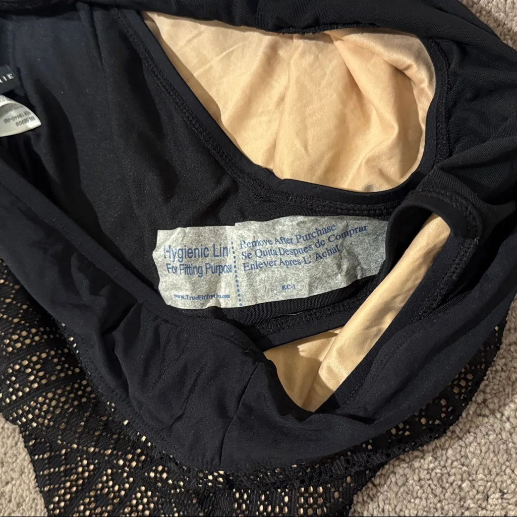 Alex Marie Fit Solution Black/Cream Two Piece Tankini & Skirt Swim Set SIZE M - Image 10