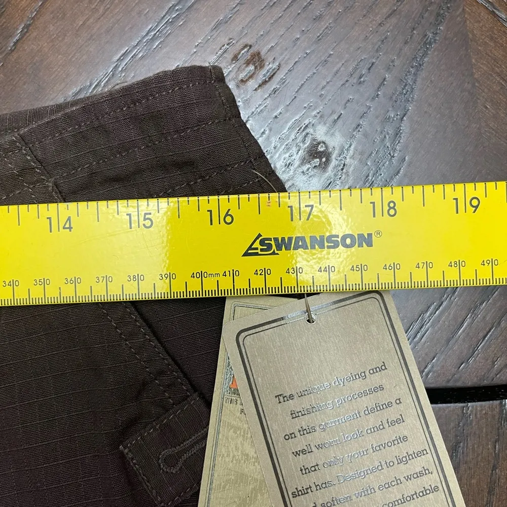 Ruff Hewn Brown Capris with Relaxed Fit - Image 6