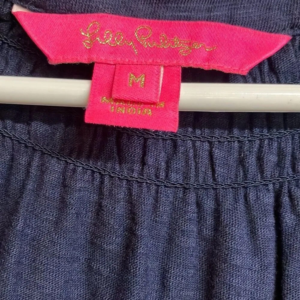 472. Lily Pulitzer Essie maxi navy dress with a slit - Image 4