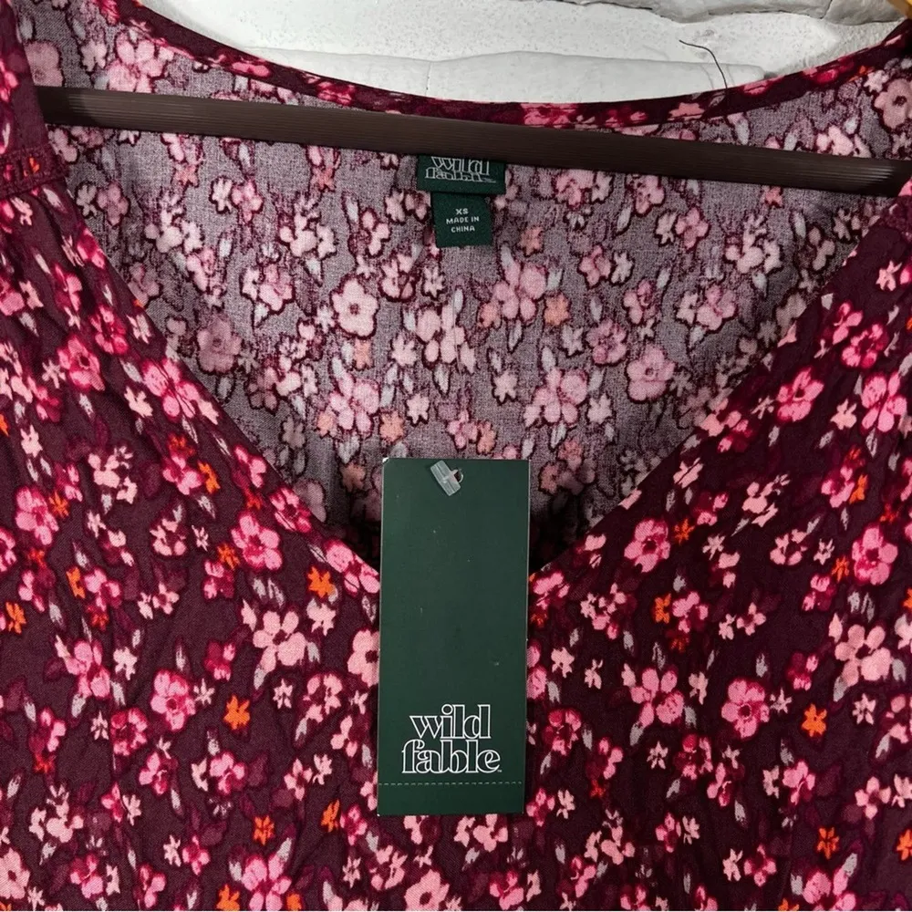 NWT Wild Fable Floral Babydoll Dress Size XS - Image 7