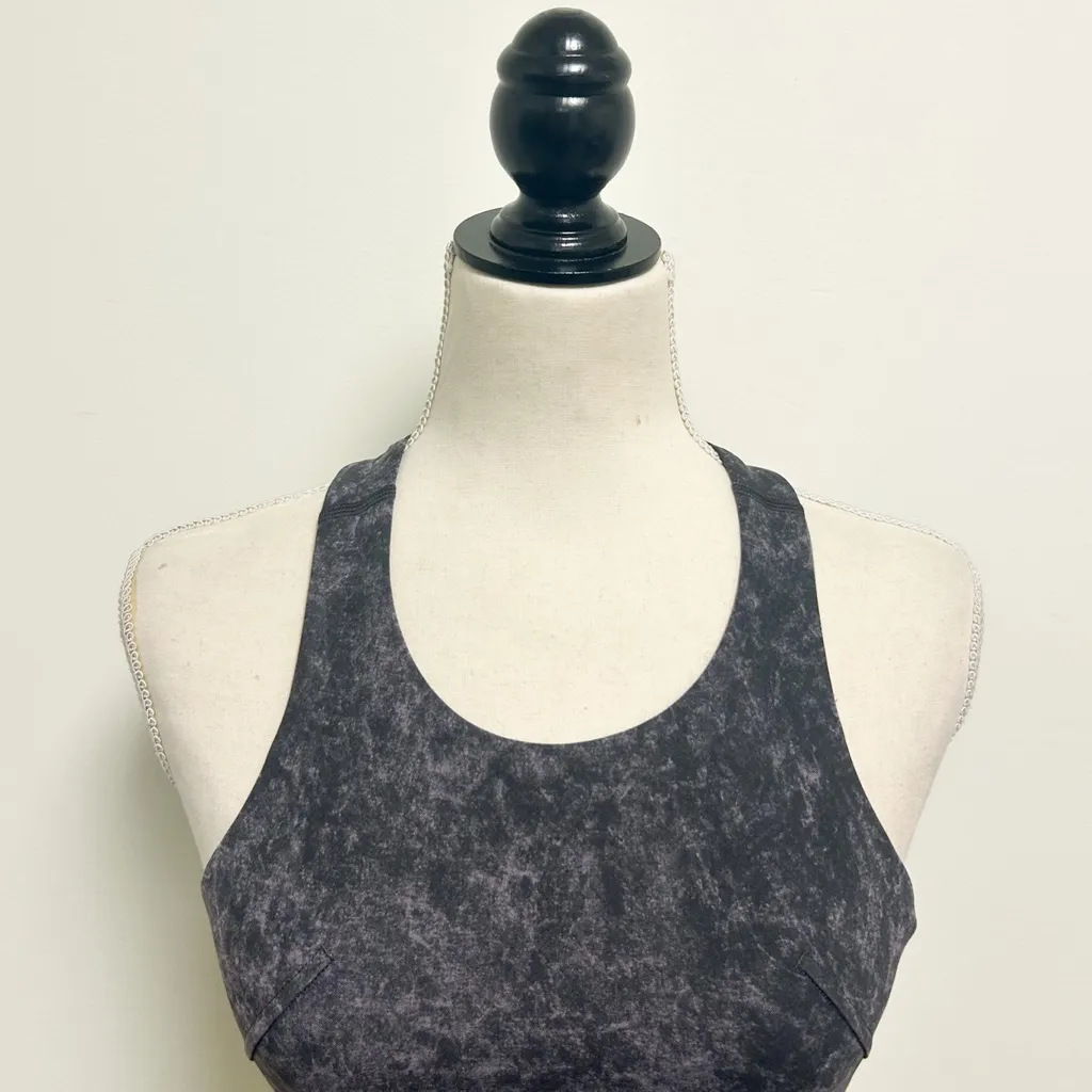 Lululemon Invigorate Training Crop Tank Denim Wash Print Dusky Lavender Black 4 - Image 2
