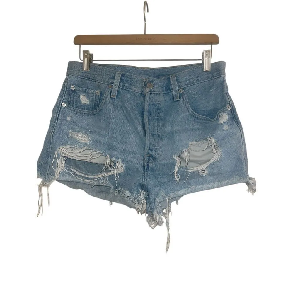 ✨Levi's® Premium 501® ORIGINAL FIT HIGH RISE WOMEN'S SZ 29 SHORTS✨ - Image 9