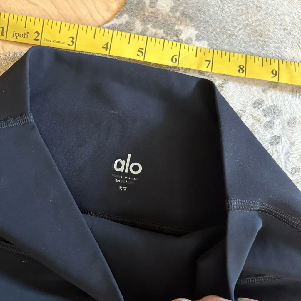 ALO Yoga Black Cut Out‎ Ripped Warrior High Waist Leggings Size XS - Image 7