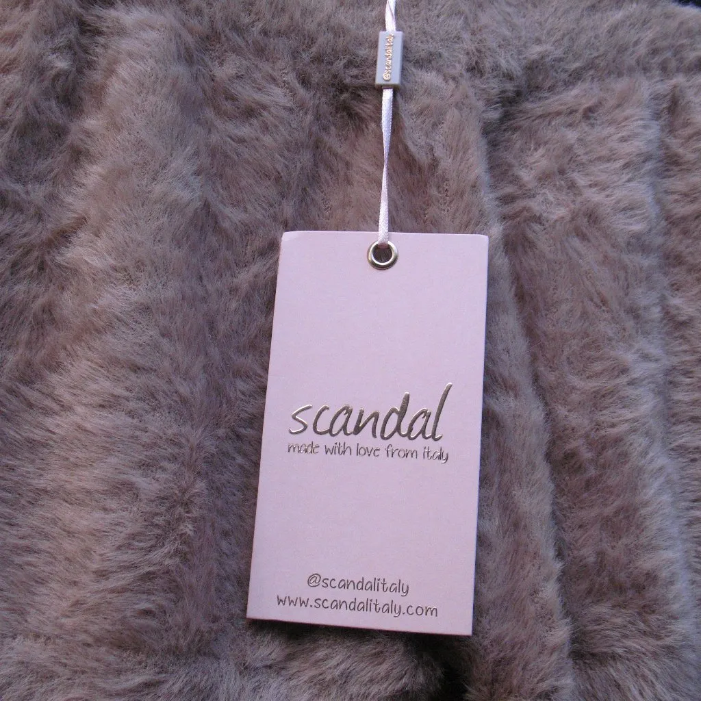 NWT Scandal Italy Serena Soft Fuzzy Shorts XS S M L Brown Size undefined - Image 9