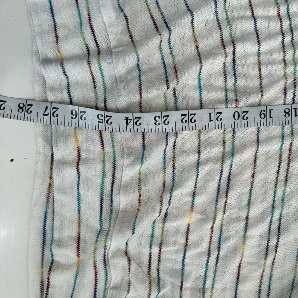 NEW Torrid Off-Shoulder Hacci Stripe Raglan Tee White multicolor Size 2X - Image 12