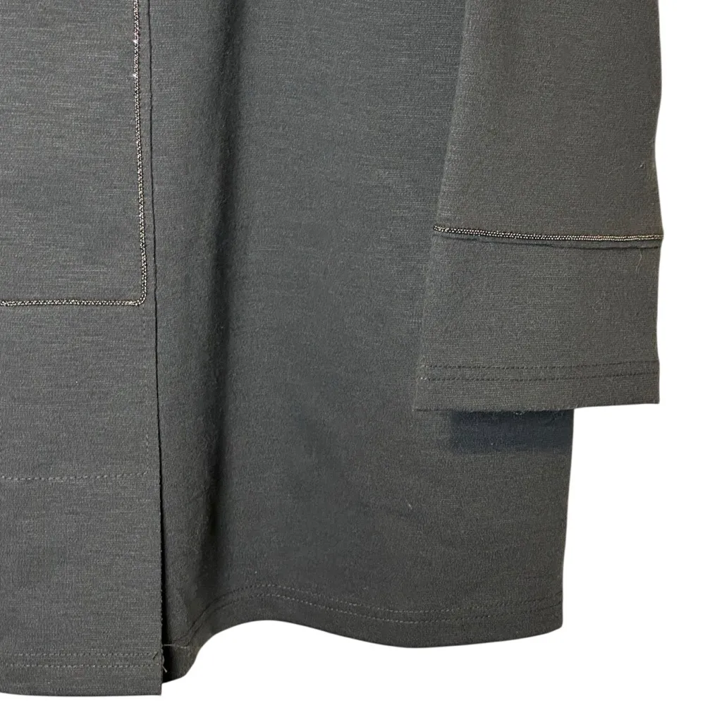 Louie Made in Korea Elegant Gray Tunic Art to Wear Academia Contemporary Chic Size undefined - Image 6