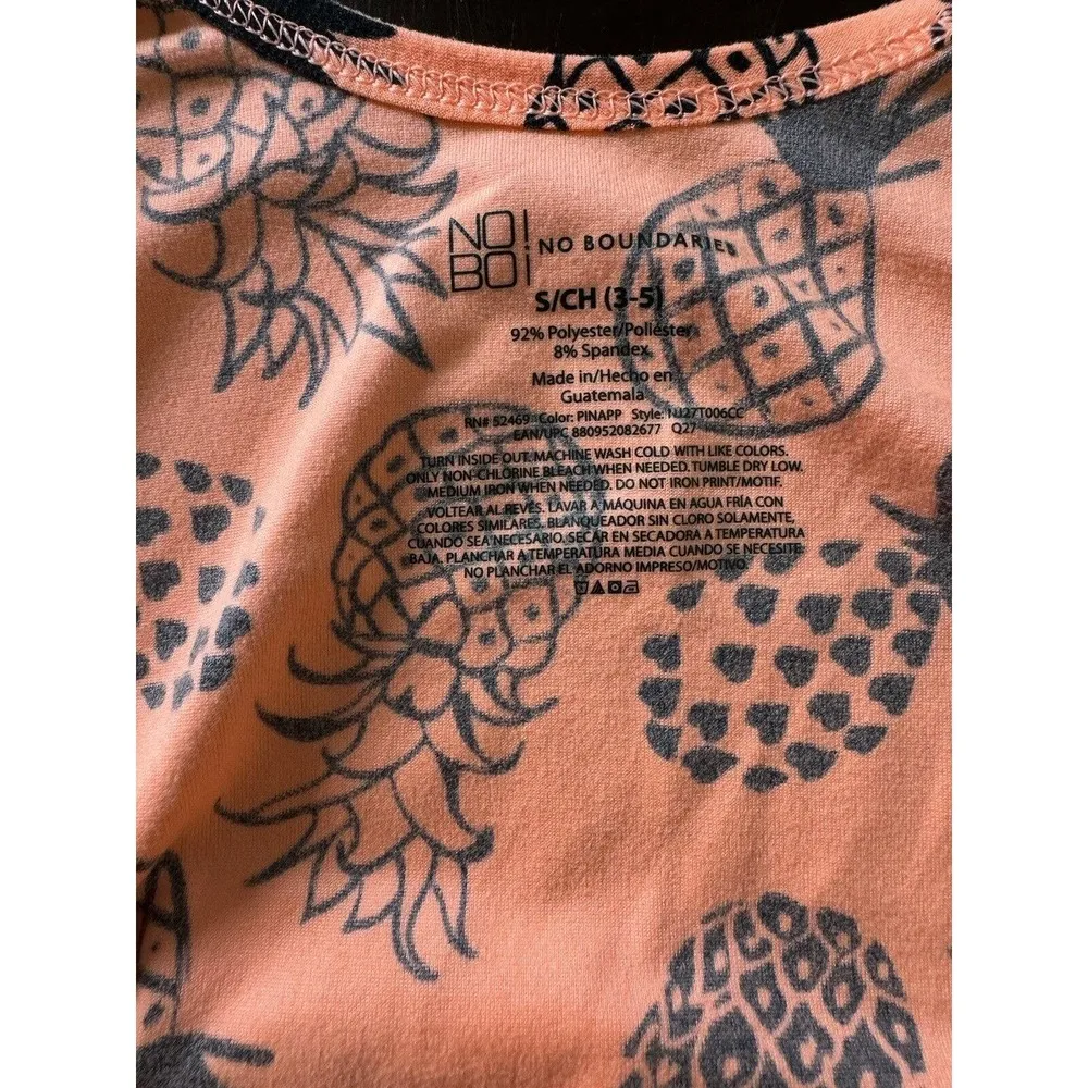 Hawaiian Pineapples Tropical Women’s Tank Small (3-5) Summer Pool Beach Workout - Image 3