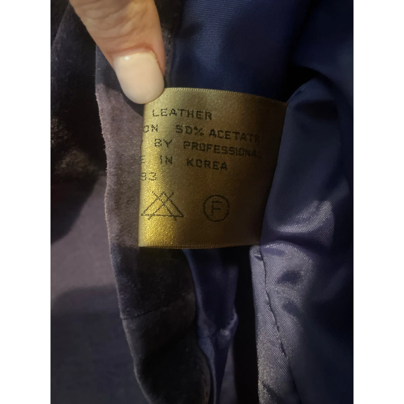 Vintage Y2K XOXO Purple Suede Snap Chore Coat Barn Jacket Genuine Leather Size M - Image 4