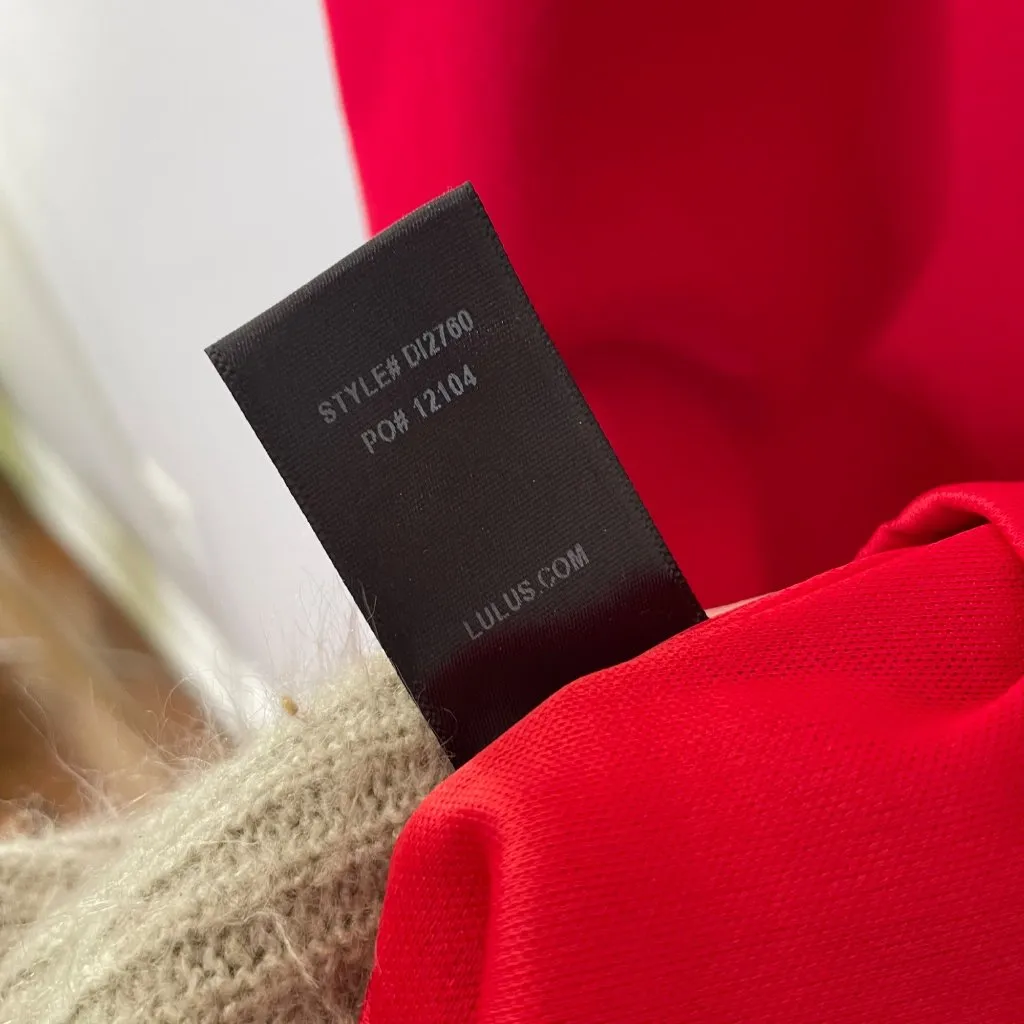 Lulus Dance on the Roof Red Lace Mini Dress Size Small Bodycon Cocktail New - Image 9