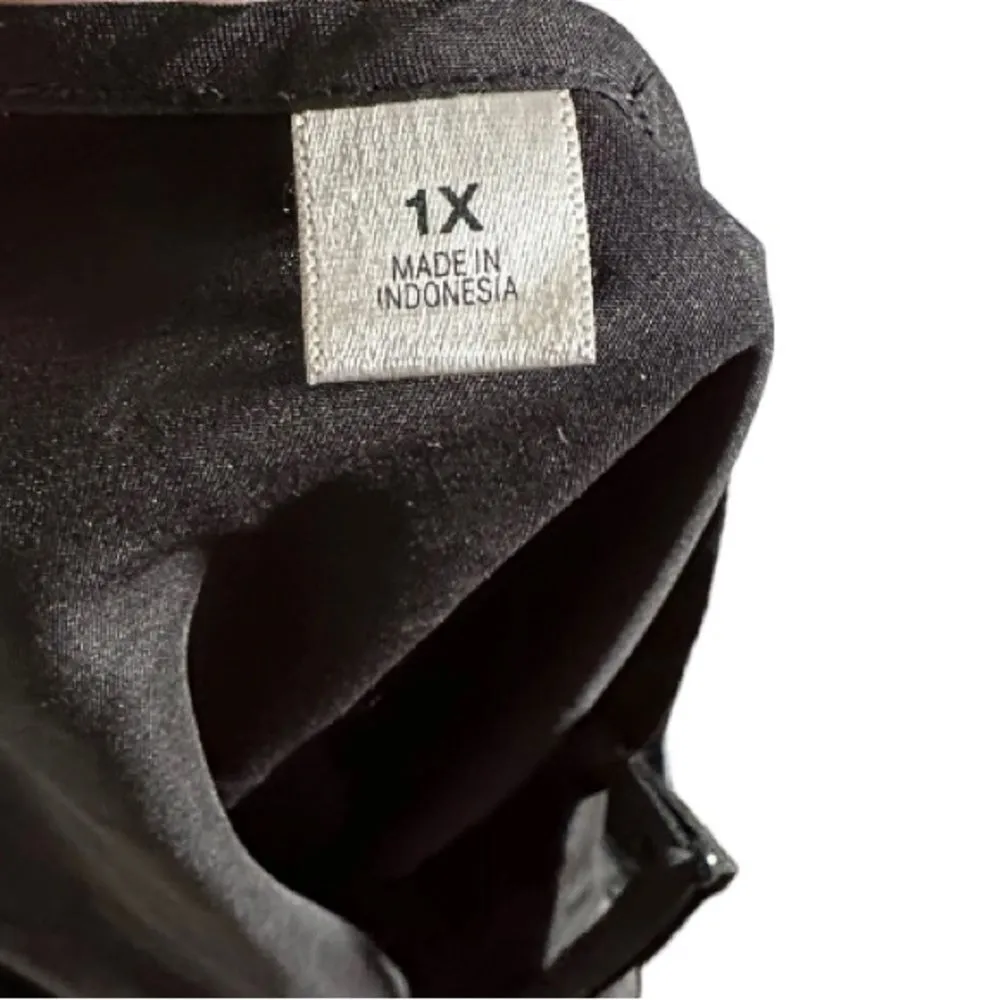 JC Penney Black Camisole‎ Top Size 1X - Image 4