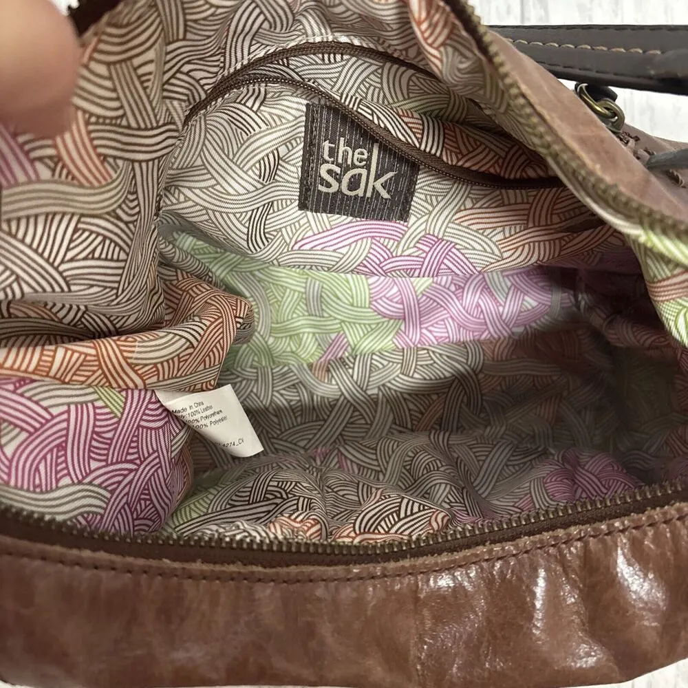 Womens The Sak Hobo Patchwork Leather Bag EUC - Image 5