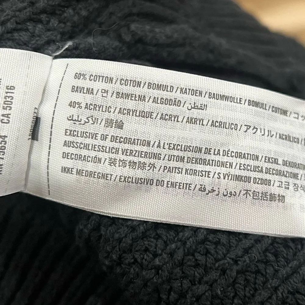 Abercrombie and Fitch Black Knit Wrap Sweater Women’s Small - Image 3