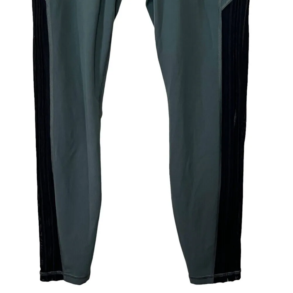 Athleta Shakti Mesh 7/8 Tight Yoga Fitness Pant Bali Green Womens  Size Medium - Image 4