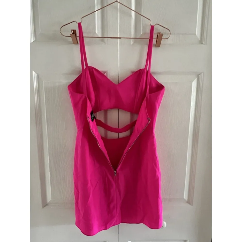 x Naven Twins Cross It Off Bodycon Dress in Pink NBD Size S - Image 6