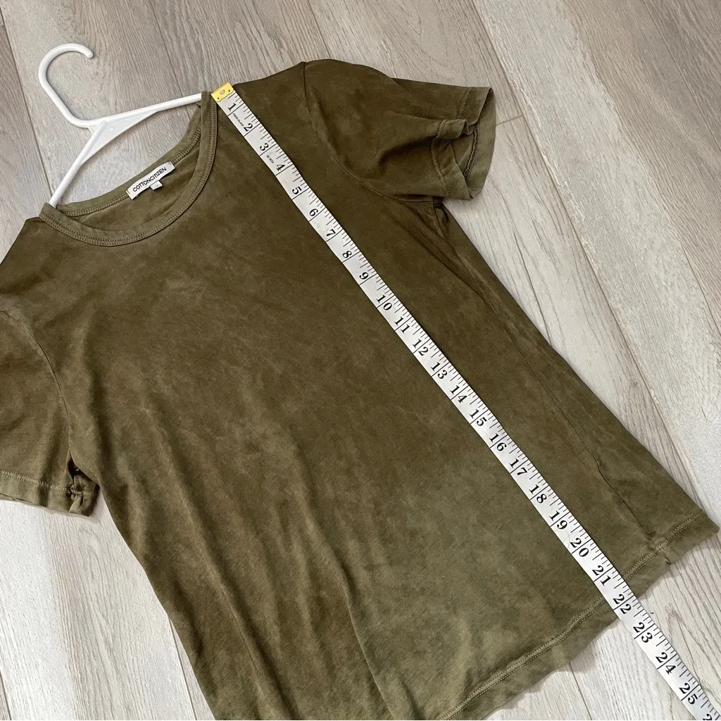 Cotton Citizen Tshirt distressed vintage dyed womens Green (xsmall) casual - Image 6