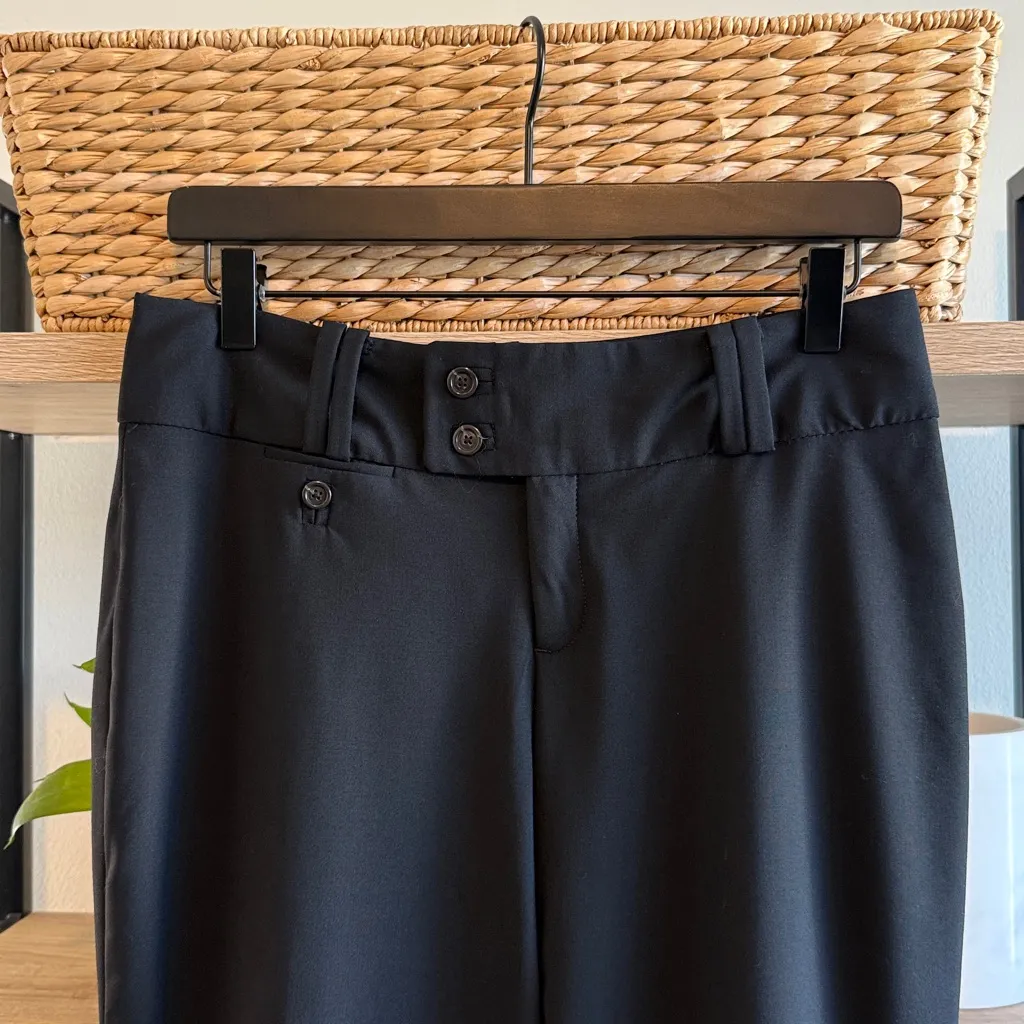 Banana Republic Jackson Fit Stretch Wool Mid-Rise Woven Career Dress Pant Trouse - Image 2