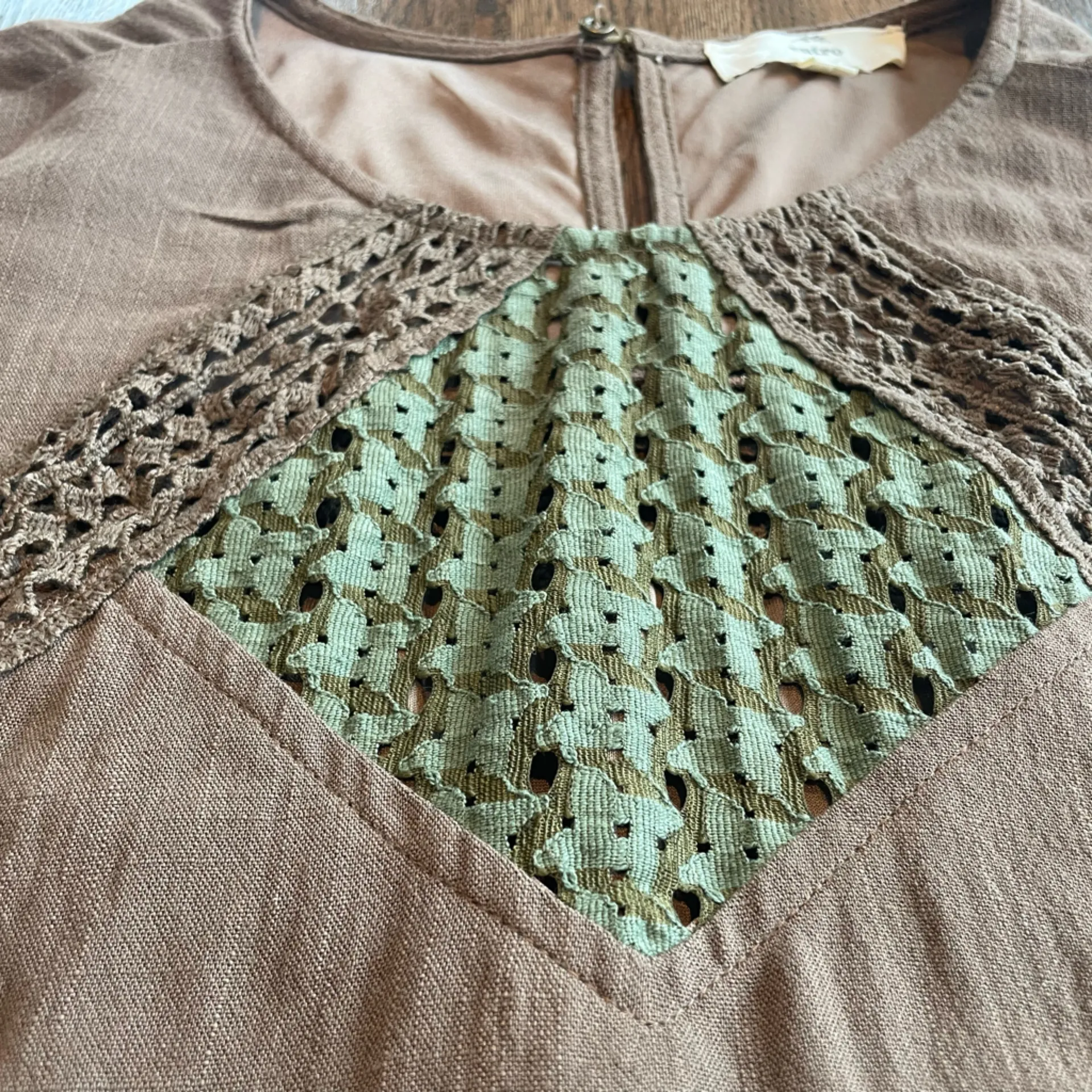 Entro Brown Tunic/Dress - Size small - Image 4