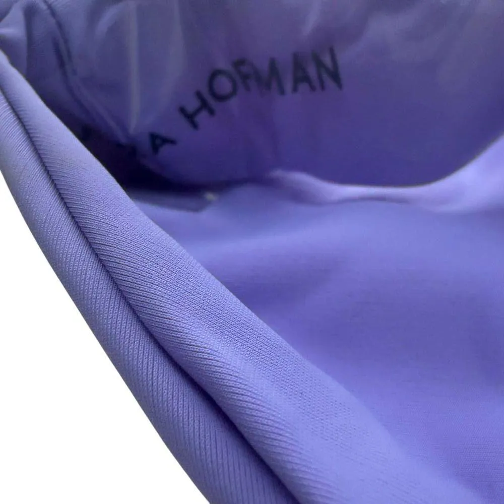 Mara Hoffman Lei Amnesia Purple Side Tie Brazilian Bikini Bottoms Size Large - Image 4