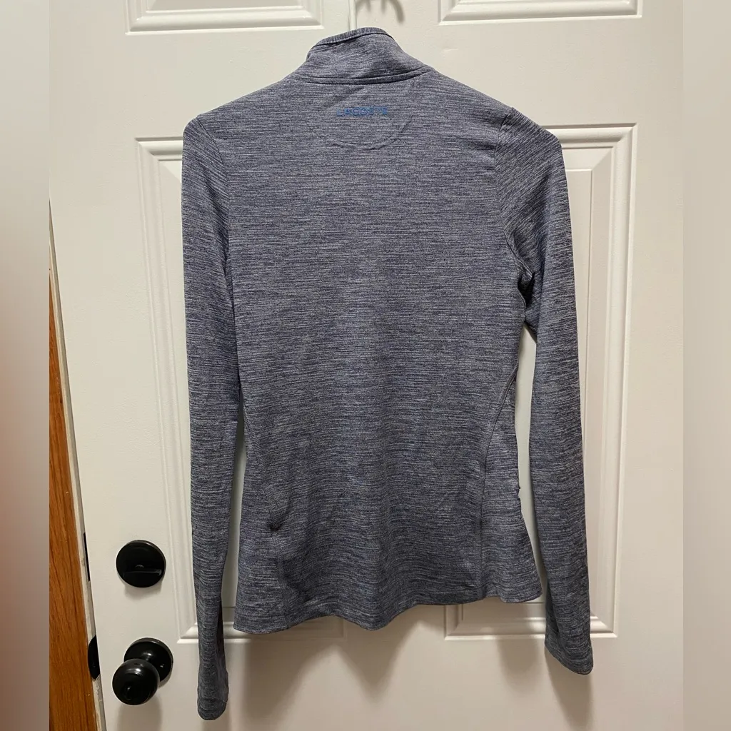 430 Lacoste Sport Blue Heather Active Tennis Prep Jacket XS 32 - Image 4