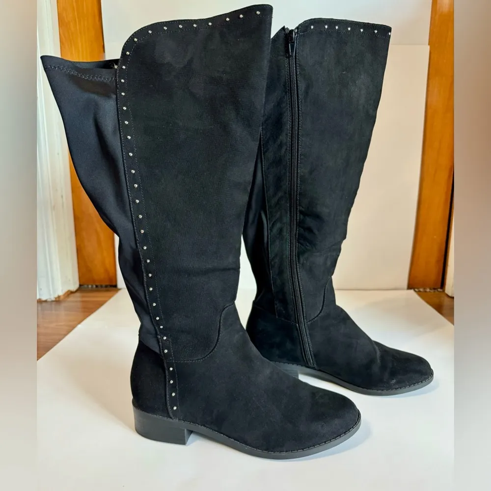 Dream Cloud Studded Tall Boots Black Size 7 NWT - Image 3