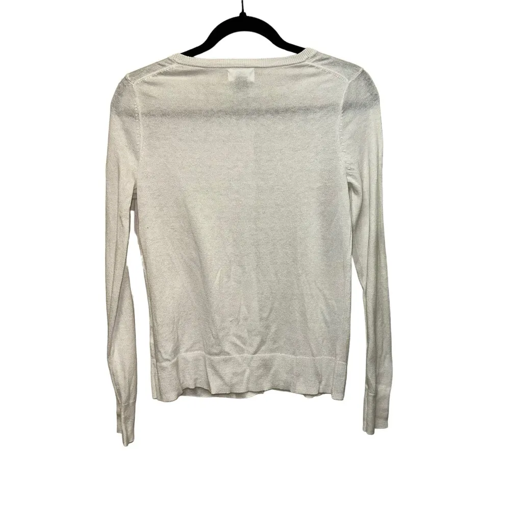 Old Navy Crew Button Down Calla Lilly Cardigan - Image 2