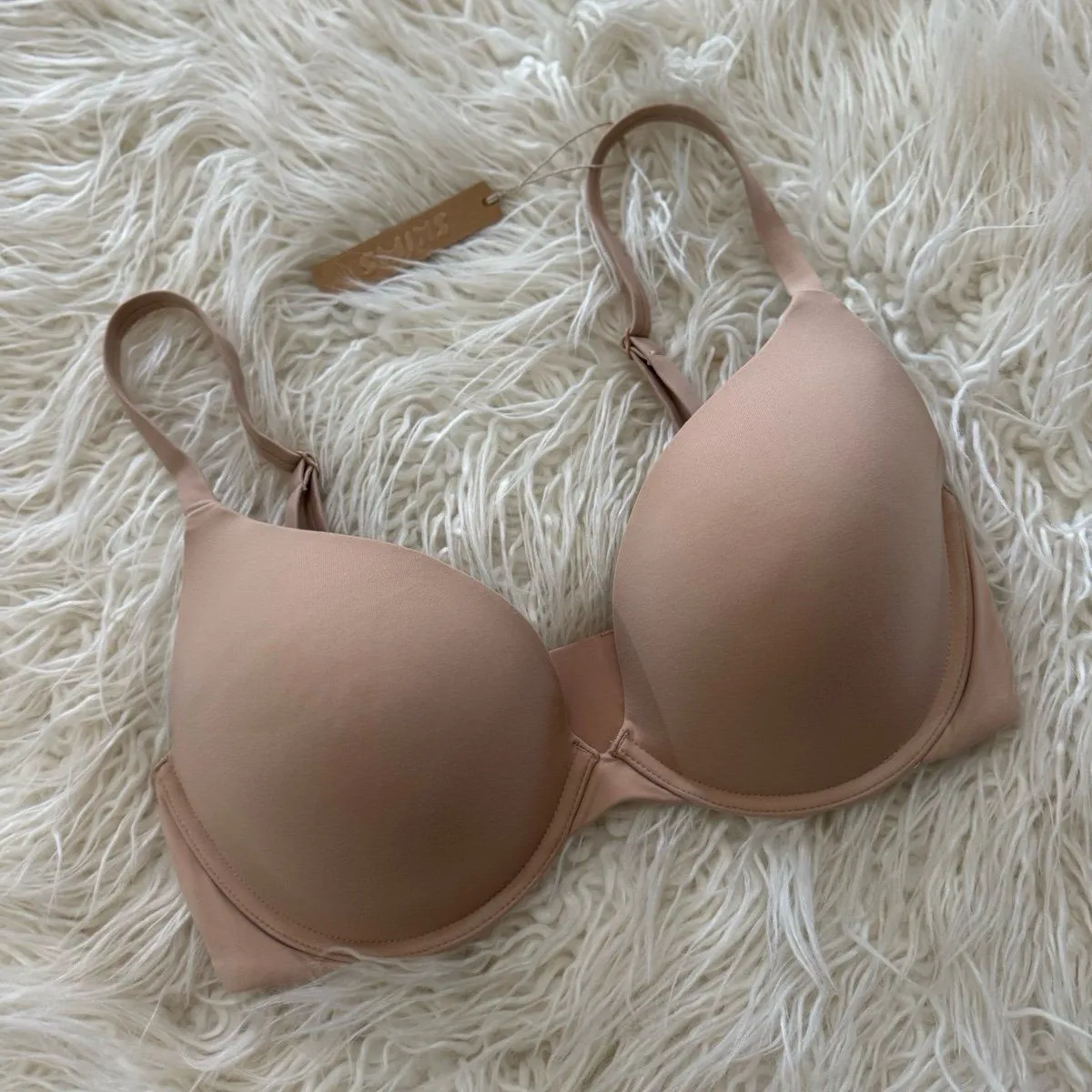 Skims Fits Everybody T-shirt Demi Bra Clay Size 34DDD - Image 2