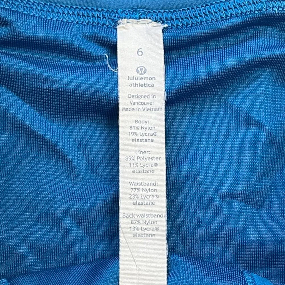 Lululemon Chase Me Short Women's Size 6 Whirlpool Blue 2.5" Running Athletic FLA - Image 7